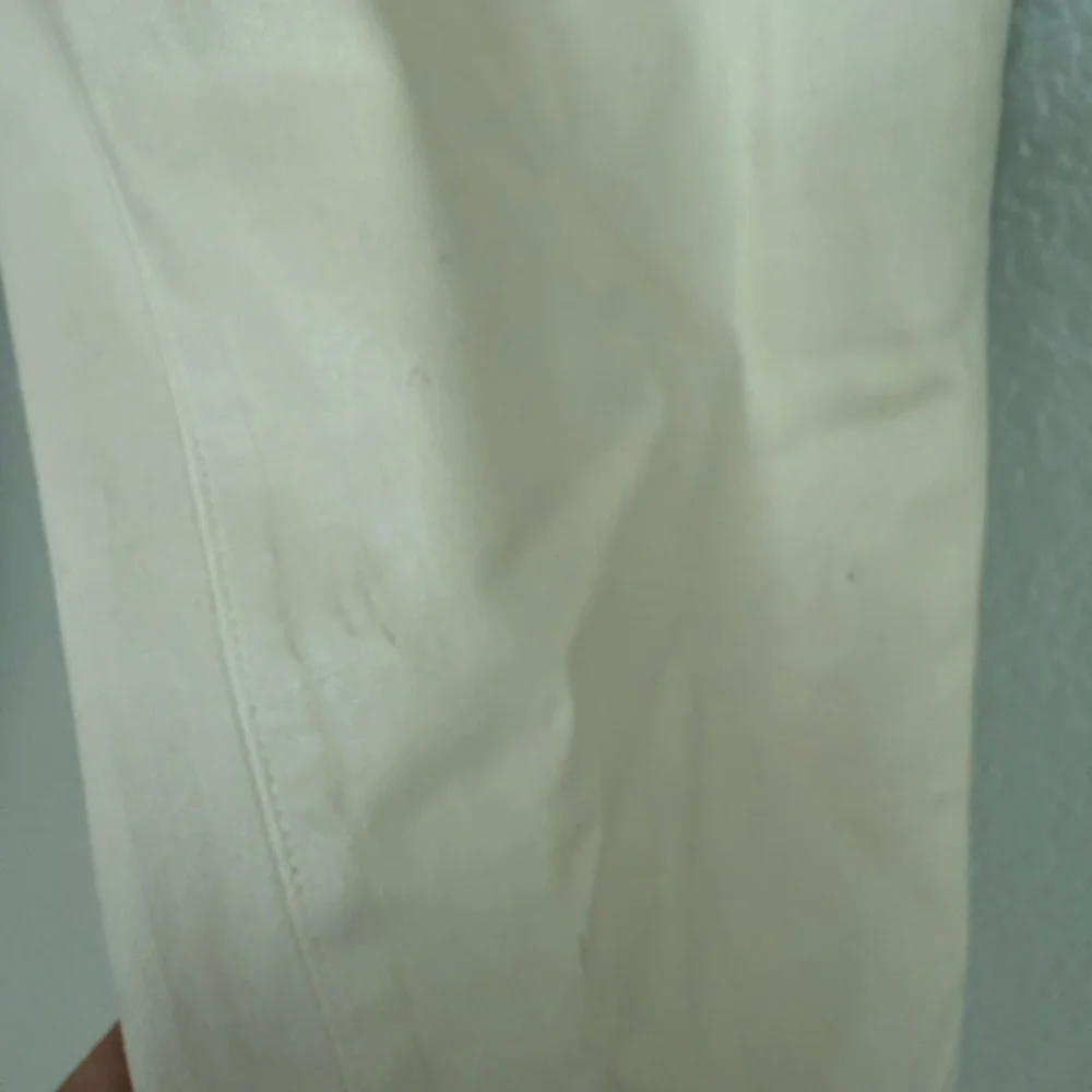 L'Agence Wanda Coated High Rise Crop Wide Leg Jeans in French Vanilla